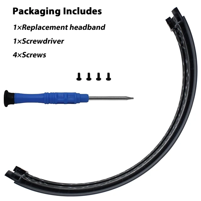 Alt view image 6 of 7 - Studio 3 Headband Replacement Top Headband Replacement Head Band Parts Accessories Repair Kit Compatible with Studio 3.0 A1914 Wireless Studio 2.0 Wireless HeadphonesGray Gold