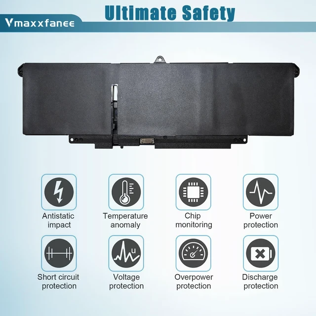 Alt view image 4 of 7 - 57Wh WW8N8 Laptop Battery Replacement for DELL Latitude 7340 7350 7440 7450 7640 7650 Series Notebook 66DWX 0CTJJ6 0HYH8 FH97R 3ICP6/65/78 11.4V 4878mAh