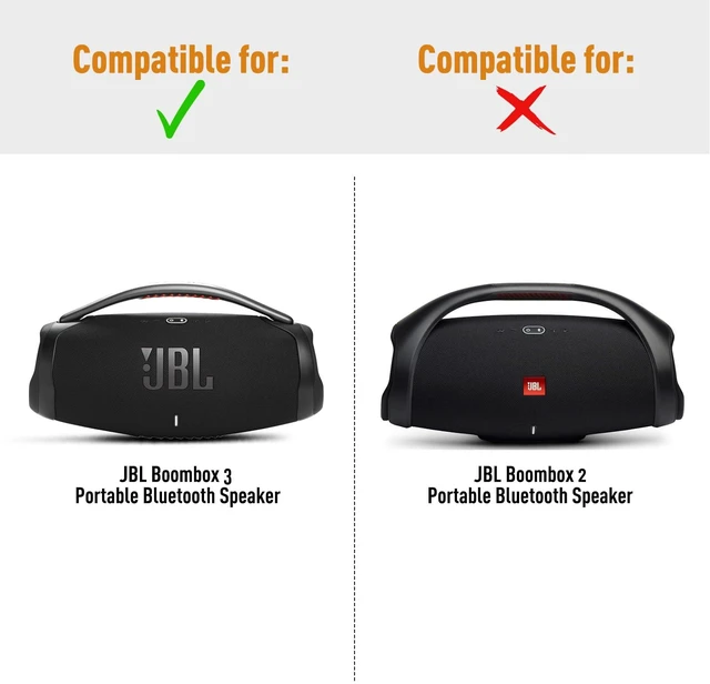Alt view image 2 of 7 - Case for JBL Boombox 3 Portable Bluetooth Speaker(Black) Hard Carrying Travel Case for JBL Boombox 3 Portable Bluetooth Speaker