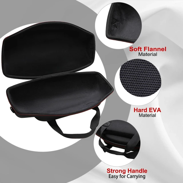 Alt view image 4 of 7 - Case for JBL Boombox 3 Portable Bluetooth Speaker(Black) Hard Carrying Travel Case for JBL Boombox 3 Portable Bluetooth Speaker