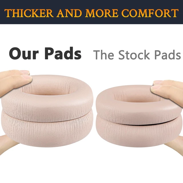 Alt view image 4 of 7 - Replacement Earpads for Beats Studio Pro Wireless Noise Cancelling Headphones, Cushions Ear Pads with Soft Protein Leather, Noise Isolation Foam - Moon