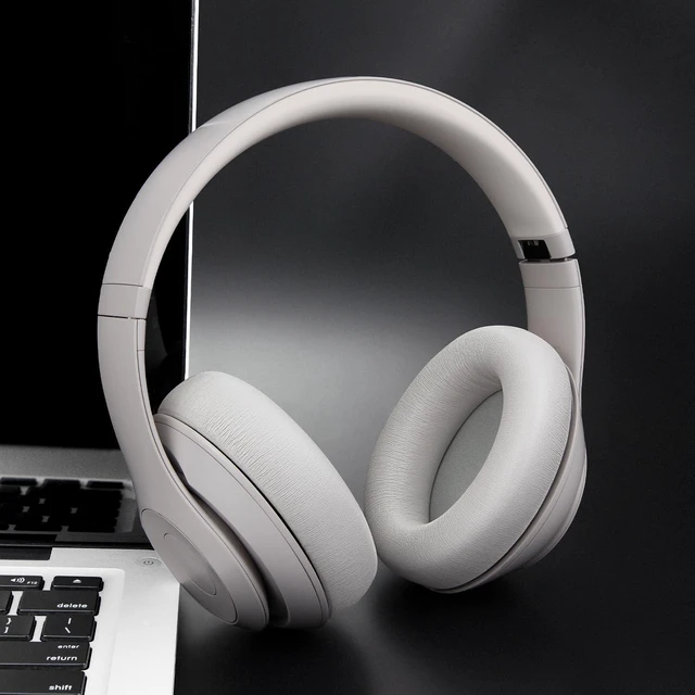 Alt view image 3 of 7 - Replacement Earpads for Beats Studio Pro Wireless Noise Cancelling Headphones, Cushions Ear Pads with Soft Protein Leather, Noise Isolation Foam - Sandstone