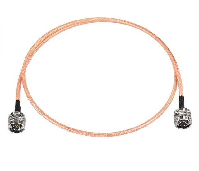 Main image of N Male to N Male Jumper RG400 Low Loss Coaxial Cable 3 Feet for 4G LTE Antenna,WiFi Antenna, Antenna Router, Ham Radio