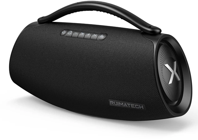Main image of 300W Peak Power Bluetooth Boombox Speaker, Powerful Deep Bass, 80W Woofer 140W RMS, 3-Way Audio with 5 Drivers, TWS Stereo Pairing, Rechargeable Battery & 30W Charger Included