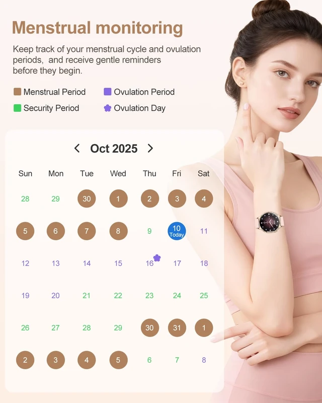 Alt view image 3 of 7 - Smart Watches for Women, IP68 Waterproof Fitness Tracker, Answer/Make Calls, 100+ Sport Modes, Heart Rate/Sleep/Steps Monitor for Android Phones and iPhone