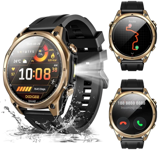 Main image of Anywise W1 GPS Smart Watches for Men, 6 Satellite Positioning, 50M Waterproof Fitness Tracker, 1.43'' AI Mens Smart Watch for Android Phone/iphone compatible,Answer/Make Call/12 Days Battery