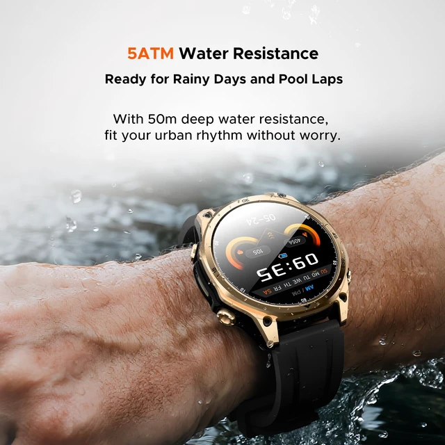 Alt view image 5 of 7 - Anywise W1 GPS Smart Watches for Men, 6 Satellite Positioning, 50M Waterproof Fitness Tracker, 1.43'' AI Mens Smart Watch for Android Phone/iphone compatible,Answer/Make Call/12 Days Battery