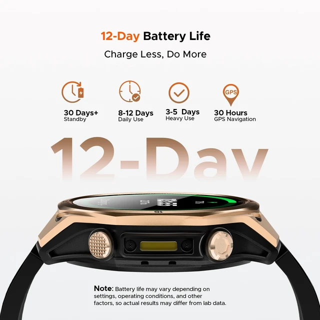 Alt view image 6 of 7 - Anywise W1 GPS Smart Watches for Men, 6 Satellite Positioning, 50M Waterproof Fitness Tracker, 1.43'' AI Mens Smart Watch for Android Phone/iphone compatible,Answer/Make Call/12 Days Battery