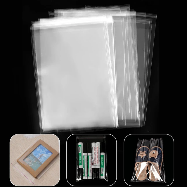 Alt view image 5 of 7 - 100 Pcs Clear Cellophane Bags 12x12 Self Sealing Crystal Sleeves for Print 12-2/5" x 12-2/5" OPP Storage Bag for 12X12 Art Prints/Pictures/Photos/Framing Mat Mattes