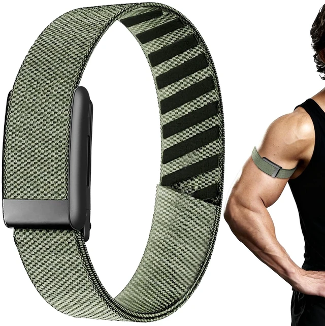 Main image of Nylon Sport Bicep Bands for Whoop 5.0/MG/One/Peak/Life Band(Length 45cm) Elastic Replacement Arm/Ankle Straps for Whoop 5.0 Bicep Band Fitness Tracker, Adjustable Breathable Bands for Men Women