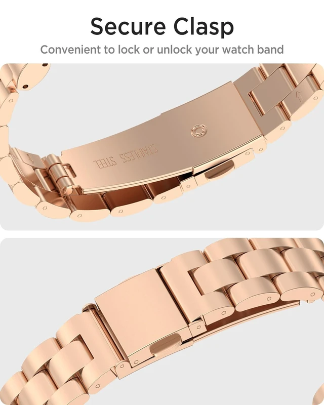 Alt view image 5 of 7 - Metal Band for Google Fitbit Air Band, Rugged Stainless Steel Replacement Strap Elegant Luxury Business Classy Adjustable Wristband Bracelet for Fitbit Air for Men Women