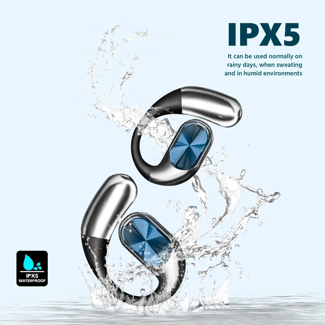 Alt view image 3 of 7 - Open Ear Earbuds, Bluetooth 6.0 Wireless Earphones, ENC Mic
