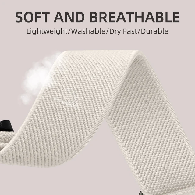 Alt view image 2 of 7 - Sport Band Compatible with Fitbit Charge 5 Bands/Fitbit Charge 6 Bands Women Men, Soft Breathable Woven Nylon Strap Stretchy Fabric Solo Loop Replacement Wristband for Charge 5/6, 6 Pack