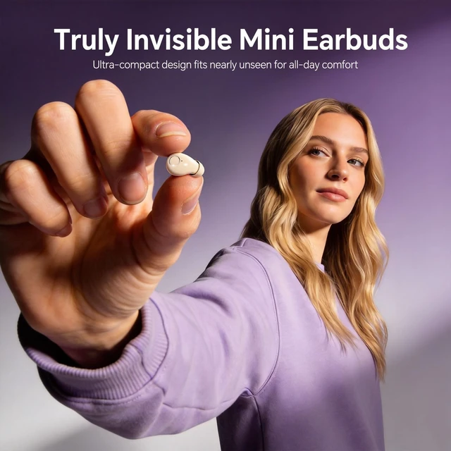 Alt view image 6 of 7 - Mini Invisible Small Earbuds Set Sleep Ear Buds Wireless Bluetooth for Small Ears Canals Side Sleepers Tiny Micro Low Profile Smallest Hidden Discreet Earbuds 2 Pack Headphones for Work