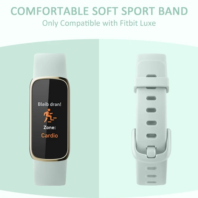 Alt view image 5 of 7 - 6 PACK Sport Bands Compatible with Fitbit Luxe Bands for Women Men, Soft Silicone Waterproof Straps Replacement Wristbands Compatible for Fitbit Luxe Watch Band(6 Pack)