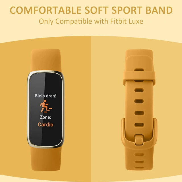 Alt view image 6 of 7 - 6 PACK Sport Bands Compatible with Fitbit Luxe Bands for Women Men, Soft Silicone Waterproof Straps Replacement Wristbands Compatible for Fitbit Luxe Watch Band(6 Pack)
