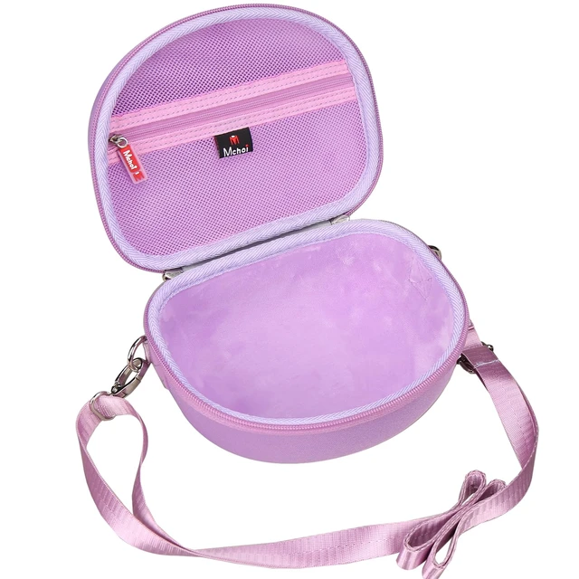 Alt view image 3 of 7 - Hard Case Suitable for Riwbox CT-7 Pink/for Jack CT-7S Cat Green 3.5mm/ for iClever IC-HS01 Bluetooth Wireless Over-Ear Headphones Headset for Kids Travel Protective Case, Purple, Case Only