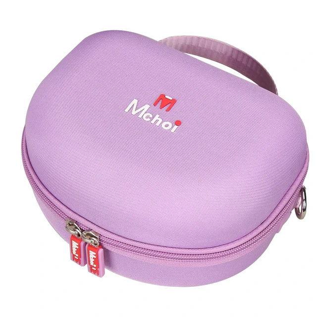 Alt view image 5 of 7 - Hard Case Suitable for Riwbox CT-7 Pink/for Jack CT-7S Cat Green 3.5mm/ for iClever IC-HS01 Bluetooth Wireless Over-Ear Headphones Headset for Kids Travel Protective Case, Purple, Case Only