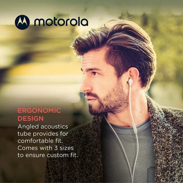 Alt view image 5 of 6 - Earbuds 3-S Wired Earbuds with Microphone - Corded in-Ear Headphones, Comfortable Lightweight Silicone Ear Buds, Non-Tangle Flat Cable, 9.4mm Drivers Clear Bass Sound - White