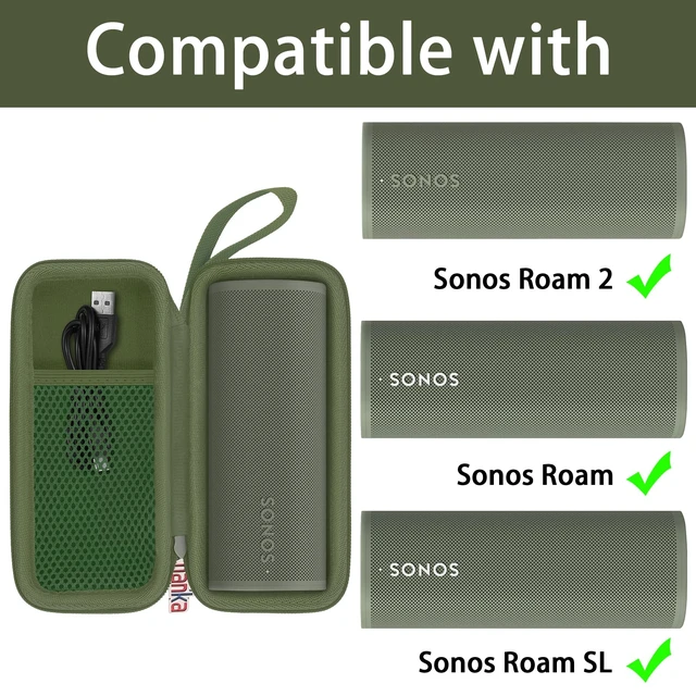 Alt view image 2 of 7 - Hard Travel Case Replacement for Sonos Roam 2 / Sonos Roam Portable Smart Bluetooth Speaker
