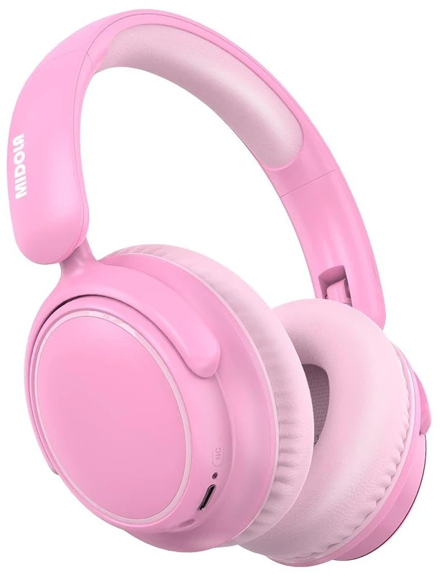 Main image of Kids Bluetooth Headphones Wireless Over-Ear,Active Noise Cancelling,Pink 68Hrs,Volume Limit 85/94dB,Built-in Mic,Adjustable Headband Foldable Lightweight for Toddler School Girls Boys,Stereo Sound