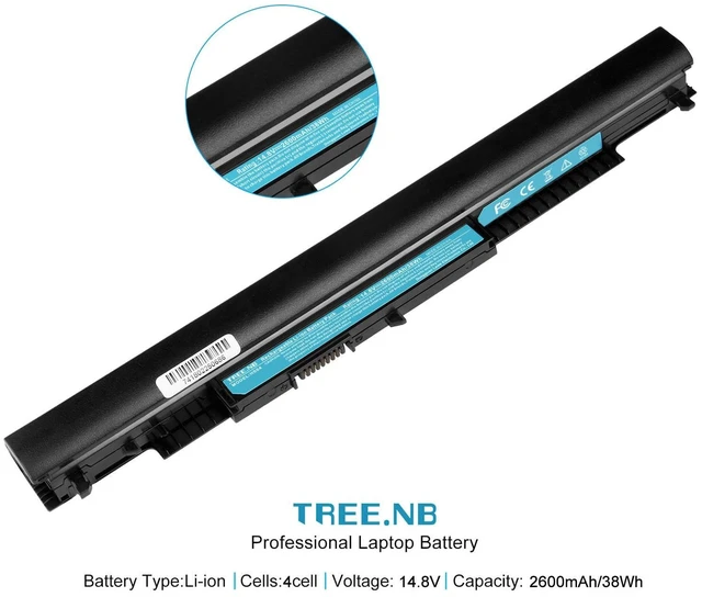 Alt view image 2 of 6 - (Long Life New 807956-001 Replacement Laptop Battery for HP Spare 807957-001 807611-421 807611-131 807611-221 807612-421 HS04 HS03 HSTNN-LB6U Notebook 15-AY039WM HP 240 245 250 255 256 G4/G5