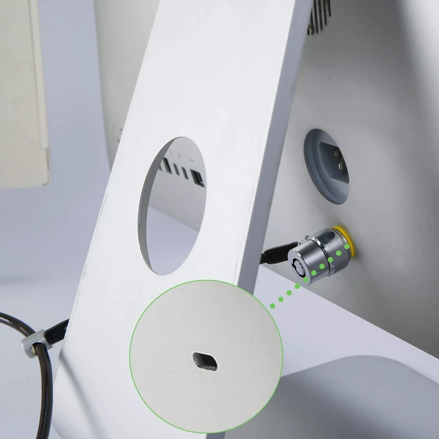Alt view image 6 of 7 - Daul Head Twin Cable Lock Lock for LaptopsMonitor 3 Keys 6.7Foot Lock Two Devices At The Same Time