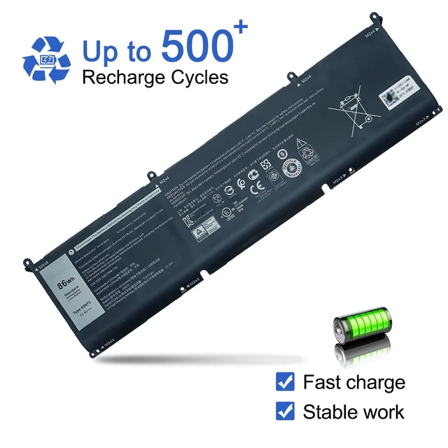 Alt view image 5 of 6 - 69KF2 Battery Compatible with Dell G7 15 7500 G15 5521 5515 5520 5510 XPS 15 9510 9520 9500 Precision 5560 5570 5550 Alienware M15 R4 R3 M17 R3 R4 Inspiron 7510 7620 7610 P87F P45E P91F 86Wh