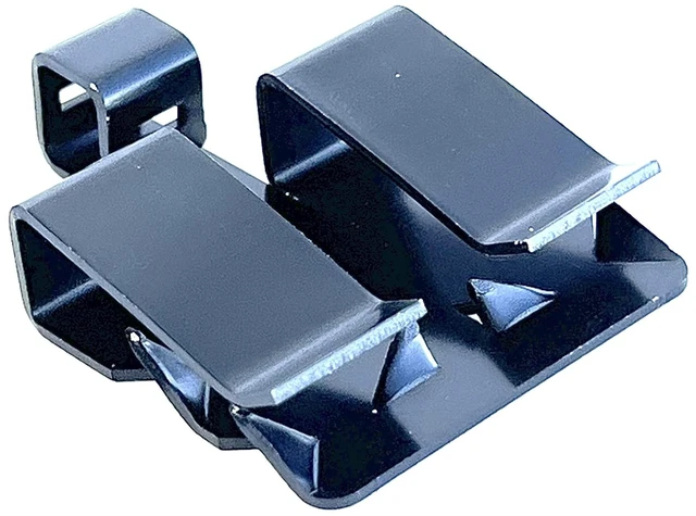 Main image of Multi-Purpose Roof Clips with UV Resistant Zip Ties Black Anodized Aluminum Roof Clip to Secure Heat Tape & Other Cables in Asphalt Shingle Roofs (10 Clips + 10 Zip Ties)