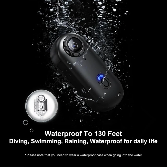 Alt view image 7 of 7 - 1080P Mini Body Camera 64GB, Wearable Clip-On POV Camera WiFi App 150° Wide Angle, WiFi App Live View, Waterproof Case 100ft, Magnetic Lanyard, Rotating Clip, USB Cable, Card Reader Pack