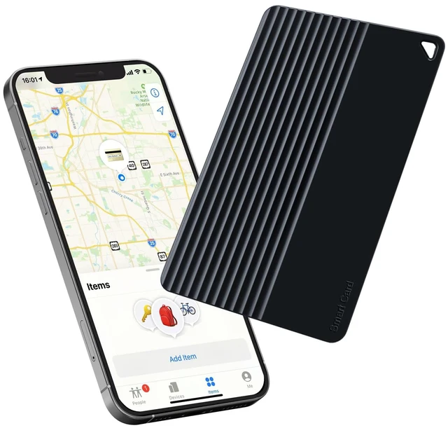 Main image of MFi Certified Wallet Tracker Card, Works with Apple Find My IP68 Waterproof Wallet Finder For Keys, Passports And Luggage Tags, No Charging Required, Up To 5 Years, iOS Only