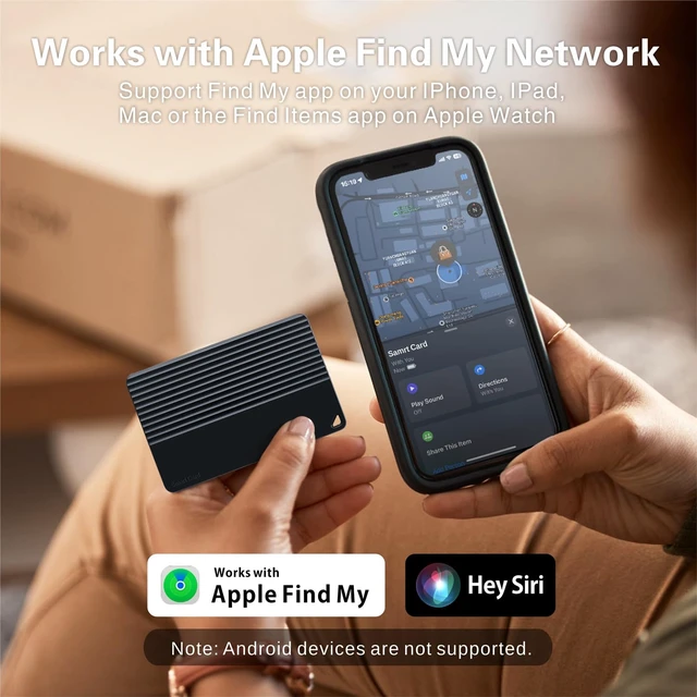 Alt view image 2 of 7 - MFi Certified Wallet Tracker Card, Works with Apple Find My IP68 Waterproof Wallet Finder For Keys, Passports And Luggage Tags, No Charging Required, Up To 5 Years, iOS Only