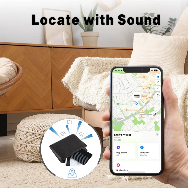 Alt view image 4 of 7 - MFi Certified Wallet Tracker Card, Works with Apple Find My IP68 Waterproof Wallet Finder For Keys, Passports And Luggage Tags, No Charging Required, Up To 5 Years, iOS Only