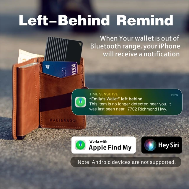Alt view image 5 of 7 - MFi Certified Wallet Tracker Card, Works with Apple Find My IP68 Waterproof Wallet Finder For Keys, Passports And Luggage Tags, No Charging Required, Up To 5 Years, iOS Only