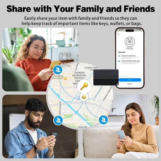 Alt view image 6 of 7 - MFi Certified Wallet Tracker Card, Works with Apple Find My IP68 Waterproof Wallet Finder For Keys, Passports And Luggage Tags, No Charging Required, Up To 5 Years, iOS Only