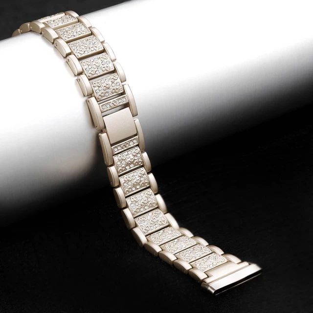 Alt view image 4 of 7 - Bling Bands Compatible with fitbit Sense 2/Sense/Versa 4/Versa 3, Women Replacement Wristbands Dressy Luxurious Bracelet for Ladies
