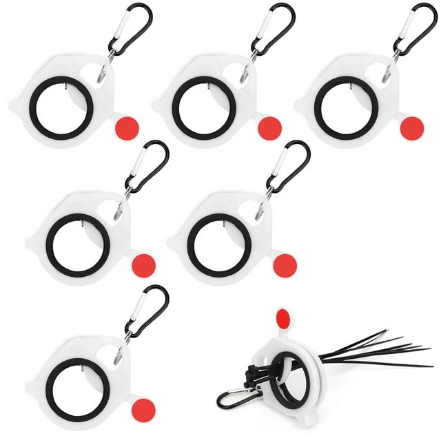Main image of 6 PCS Zip Tie Organizer Glows in The Dark, Lightweight Cable Tie Holder for Easy Organization Without Waste - Reusable Zip Tie Tool - Zip Tie Holder