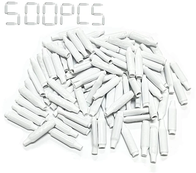 Main image of Low Voltage Wire Connectors, Dry B Connectors Wire SplicesWire Crimp Bean Type Splice for Low Voltage, White (500 PCS)