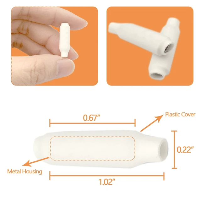 Alt view image 3 of 6 - Low Voltage Wire Connectors, Dry B Connectors Wire SplicesWire Crimp Bean Type Splice for Low Voltage, White (500 PCS)