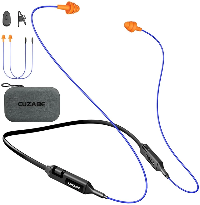 Main image of Bluetooth Earplug Headphones for Work, Replacement Buds, 30H Battery 29 dB Noise Reduction Ear Protection, OSHA Compliant, Extra Pair Included, for Safety in Noisy Workplaces, Neckband Earbuds