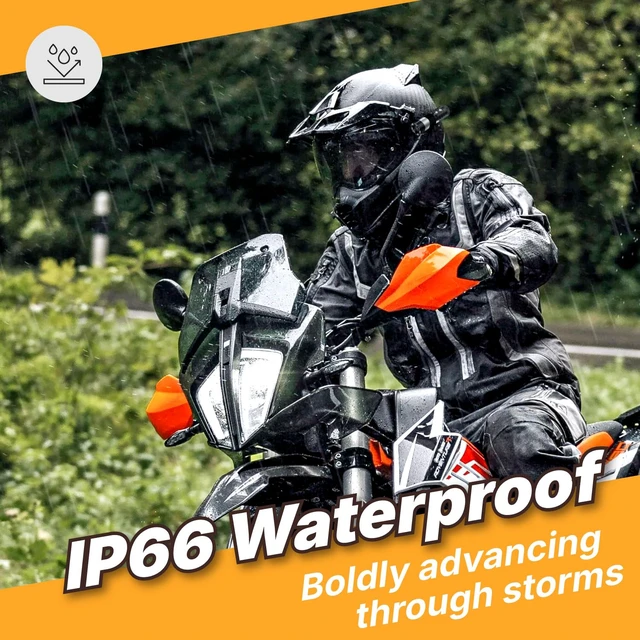 Alt view image 3 of 7 - 4K Ultra HD Action Camera for Shooting Sports, Motorcycle Bike Helmet Camera Front Dash cam with Wi-Fi Connection, Remote Control and Loop Recording with 64G Card, JD-08BM-4K