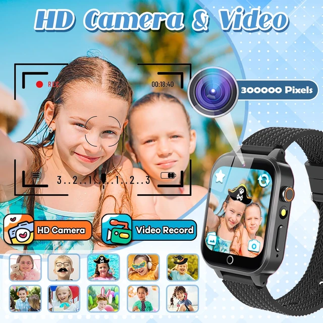 Alt view image 5 of 6 - Kids Smart Watch for Boys Ages 3-12 with 2 HD Screen Protector Game Watch