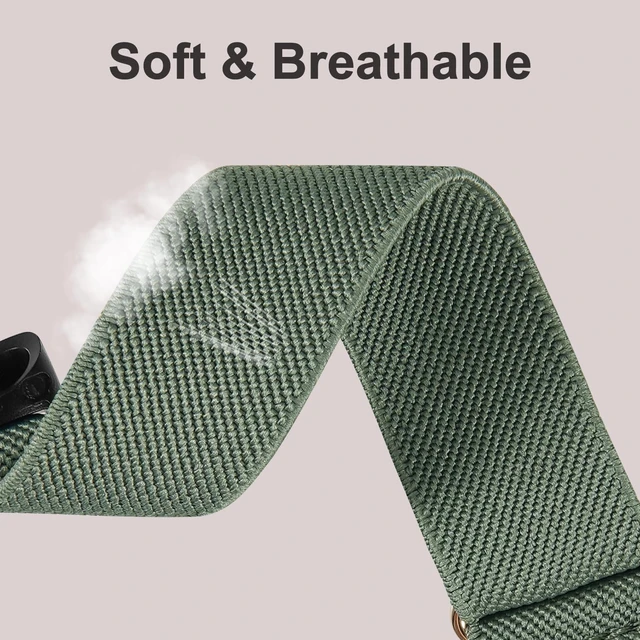 Alt view image 3 of 7 - 10 Pack Stretchy Nylon Band Compatible with Fitbit Charge 6 Bands for Women Men, Elastic Soft Sport Strap Replacement Wristbands for Fitbit Charge 6 /Fitbit Charge 5 Bands