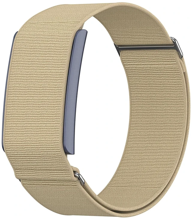 Main image of Stretchy Nylon Sport Loop Compatible with Amazfit Helio Strap, Adjustable Elastic Fitness Tracker Wristband with Pre-Installed 22mm Pins (Dune)