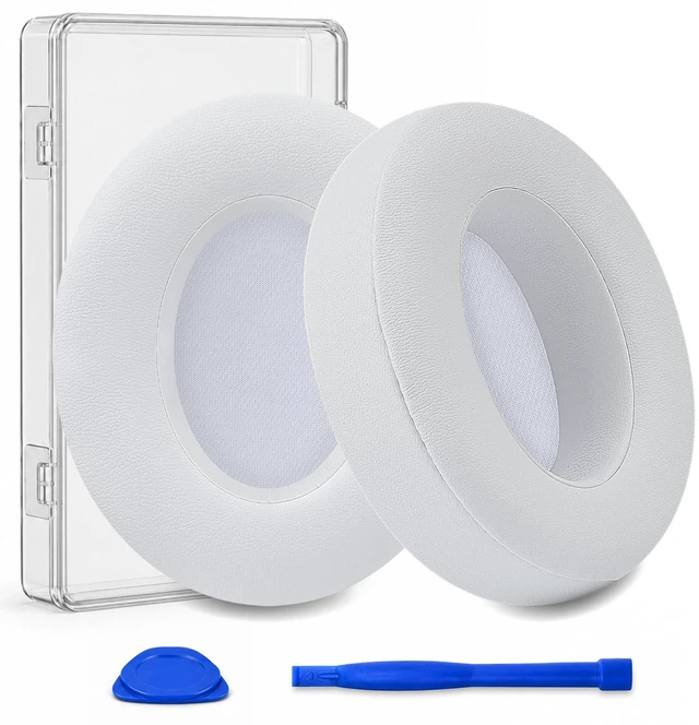 Main image of Replacement Ear Pads for Beats Studio 3 & Studio 2-White Earpads for Beats Studio 2 & Studio 3 Wired & Wireless Headphones, Ear Cushions, Ear Cups Cover Repair Parts