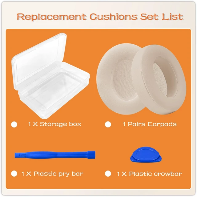 Alt view image 4 of 7 - Replacement Ear Pads for Beats Studio 3 & Studio 2-Porcelain Rose Earpads for Beats Studio 2 & Studio 3 Wired & Wireless Headphones, Ear Cushions, Ear Cups Cover Repair Parts