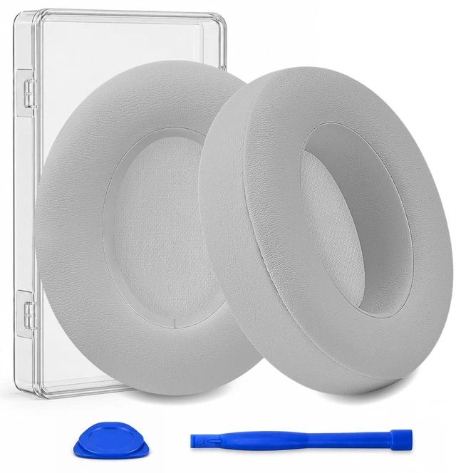 Main image of Replacement Ear Pads for Beats Studio 3 & Studio 2-Light Grey Earpads for Beats Studio 2 & Studio 3 Wired & Wireless Headphones, Ear Cushions, Ear Cups Cover Repair Parts