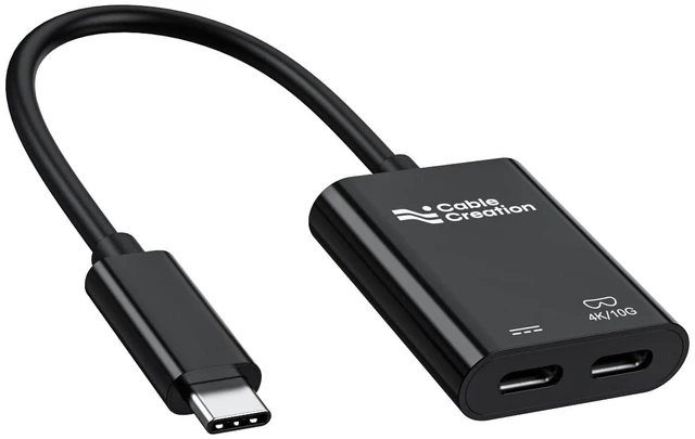 Main image of USB C to AR Glasses and Charging Adapter, Charge and Play 4K@60Hz/1080P@120Hz,100W Fast Charging, Compatible with Steam Deck/ROG Ally/Phone15/16/Viture/Rokid/Xreal AR Glasses