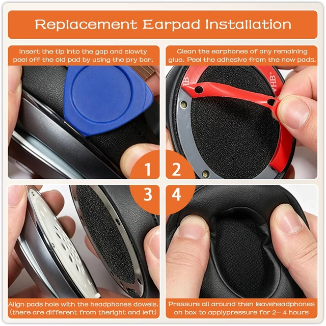 Alt view image 5 of 7 - Replacement Ear Pads for Beats Studio 3 & Studio 2-White Earpads for Beats Studio 2 & Studio 3 Wired & Wireless Headphones, Ear Cushions, Ear Cups Cover Repair Parts