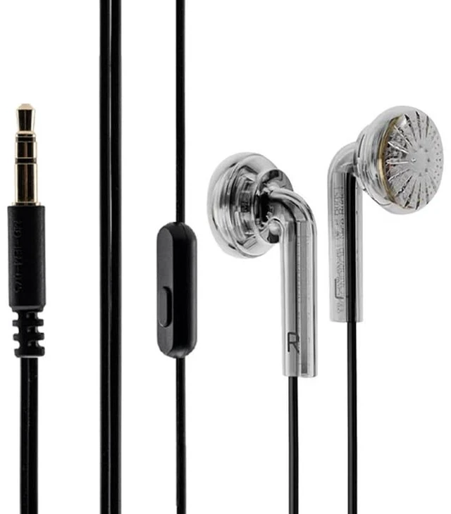 Main image of Nice Buds Flat-Headed Earbuds with 3.5mm Stereo Plug (Transparent with Mic)